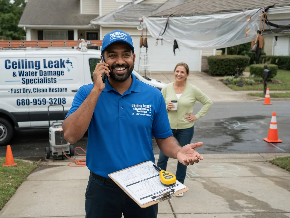Ceiling Leak Cleanup Elm Creek, NE FAQs